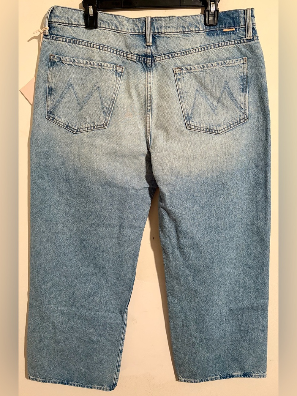 NWT MOTHER Superior The Dodger Flood This is How I Roll Light Denim Jeans Sz 33 - Picture 12 of 16